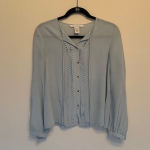 Dianne Von Furstenberg silk button down blouse
